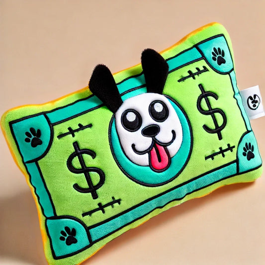 "Doggie Dolla's" Plush Dog Toy